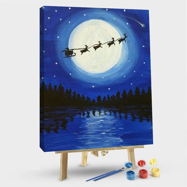 paintingnumberart 16"x20"/40x50cm / Without frame Paint By Numbers Kit – Christmas Night