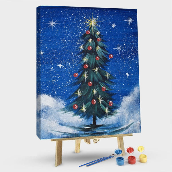 paintingnumberart 16"x20"/40x50cm / Without frame Paint By Numbers Kit – Christmas Tree 2