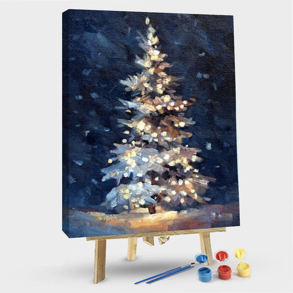 paintingnumberart 16"x20"/40x50cm / Without frame Paint By Numbers Kit – Christmas Tree