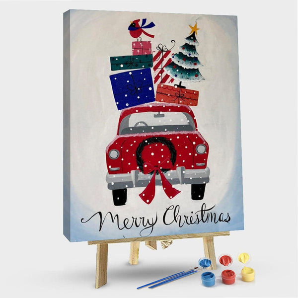 paintingnumberart 16"x20"/40x50cm / Without frame Paint By Numbers Kit – Christmas Truck