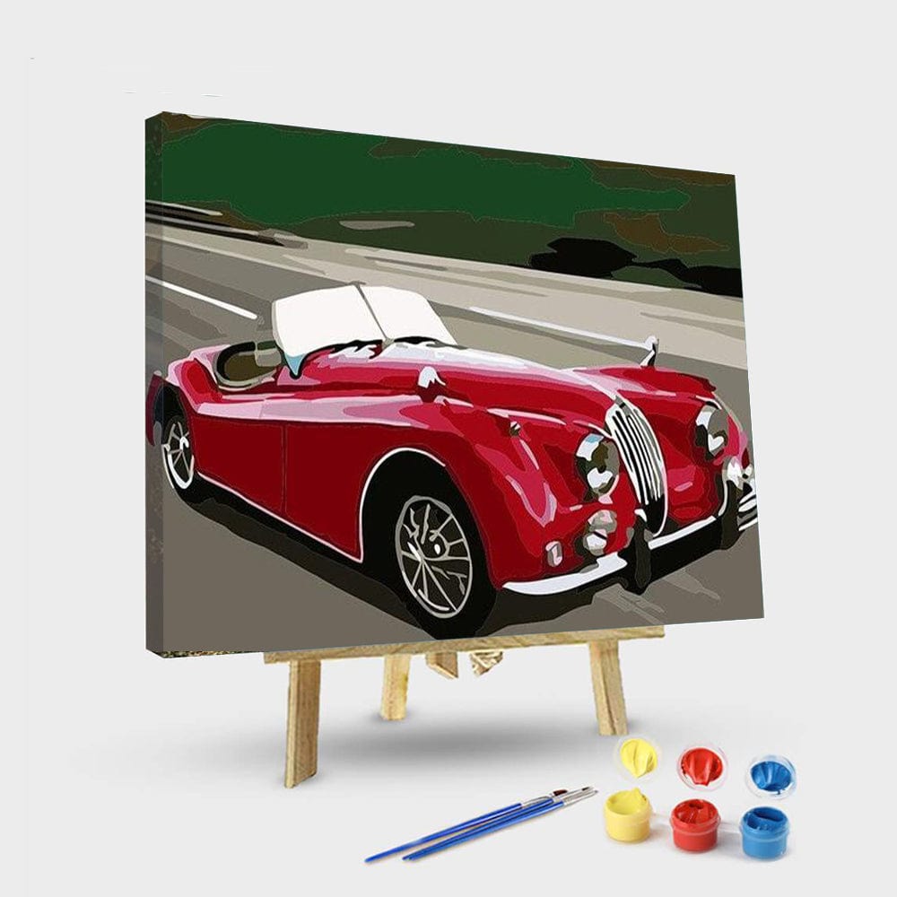 paintingnumberart 16"x20"/40x50cm / Without frame Paint By Numbers Kit – Classic Sports Car