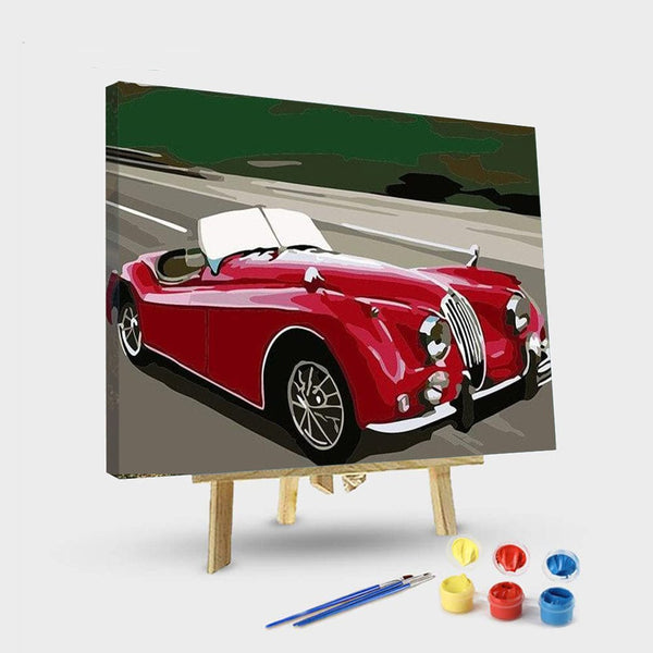 paintingnumberart 16"x20"/40x50cm / Without frame Paint By Numbers Kit – Classic Sports Car
