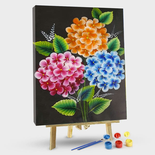 paintingnumberart 16"x20"/40x50cm / Without frame Paint By Numbers Kit –   Colored Flowers