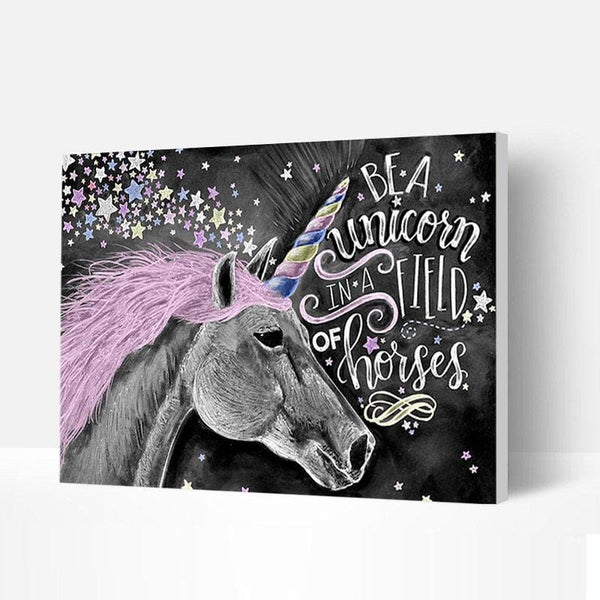 paintingnumberart 16"x20"/40x50cm / Without frame Paint by Numbers Kit – Colorful Unicorn