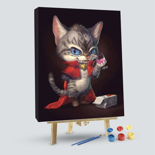 paintingnumberart 16"x20"/40x50cm / Without frame Paint By Numbers Kit – Cool Cat