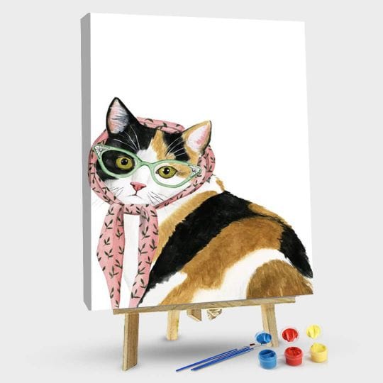 paintingnumberart 16"x20"/40x50cm / Without frame Paint By Numbers Kit – Cool Cat