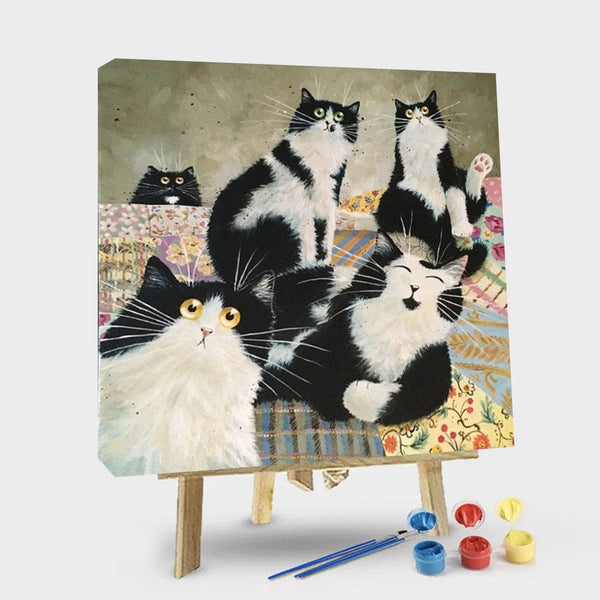 paintingnumberart 16"x20"/40x50cm / Without frame Paint By Numbers Kit – Cute Cat