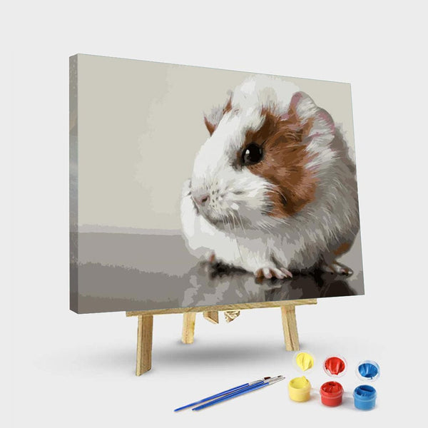 paintingnumberart 16"x20"/40x50cm / Without frame Paint By Numbers Kit – Cute Guinea Pig