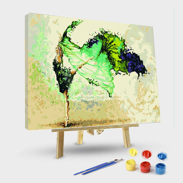 paintingnumberart 16"x20"/40x50cm / Without frame Paint By Numbers Kit -Dance Girl