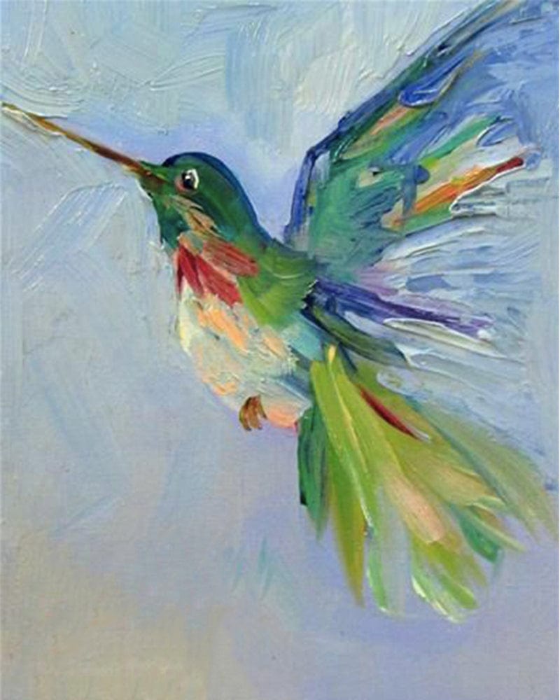 paintingnumberart 16"x20"/40x50cm / Without frame Paint by Numbers Kit – Dancing Hummingbird