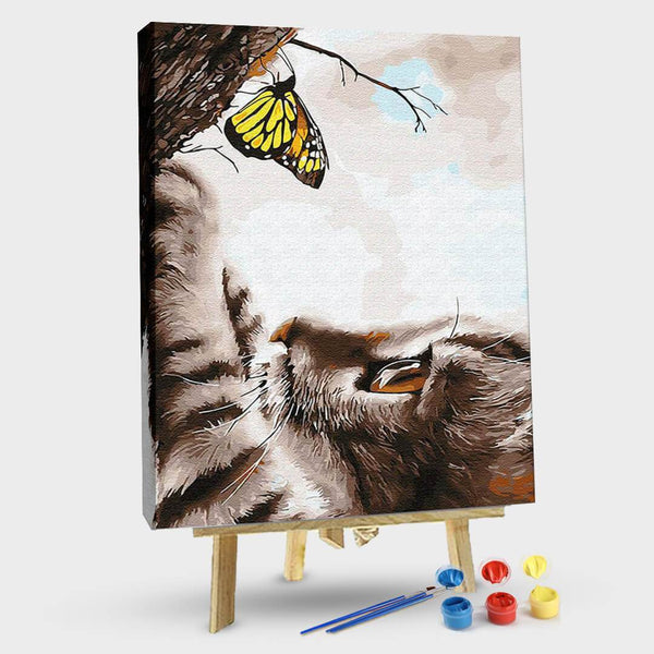 paintingnumberart 16"x20"/40x50cm / Without frame Paint By Numbers Kit – Daze Kitten