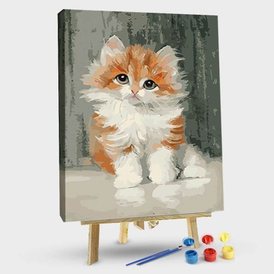 paintingnumberart 16"x20"/40x50cm / Without frame Paint By Numbers Kit – Daze Kitten