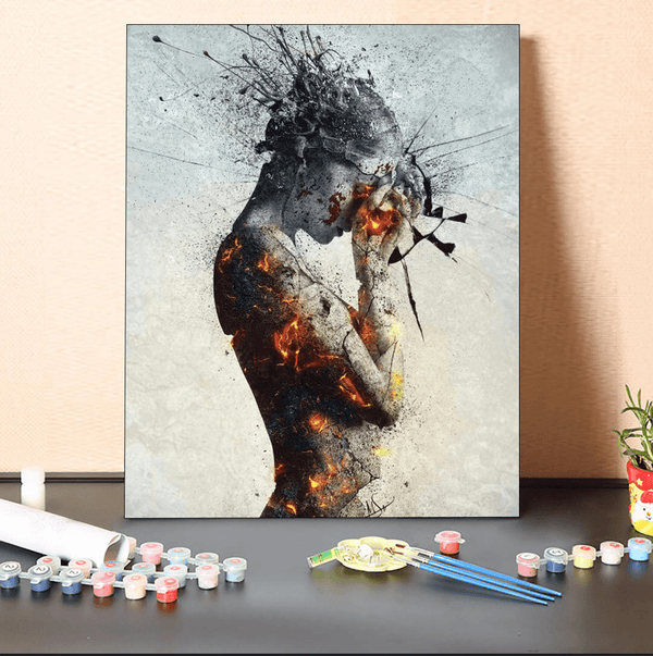 paintingnumberart 16"x20"/40x50cm / Without frame Paint By Numbers Kit-Deliberation