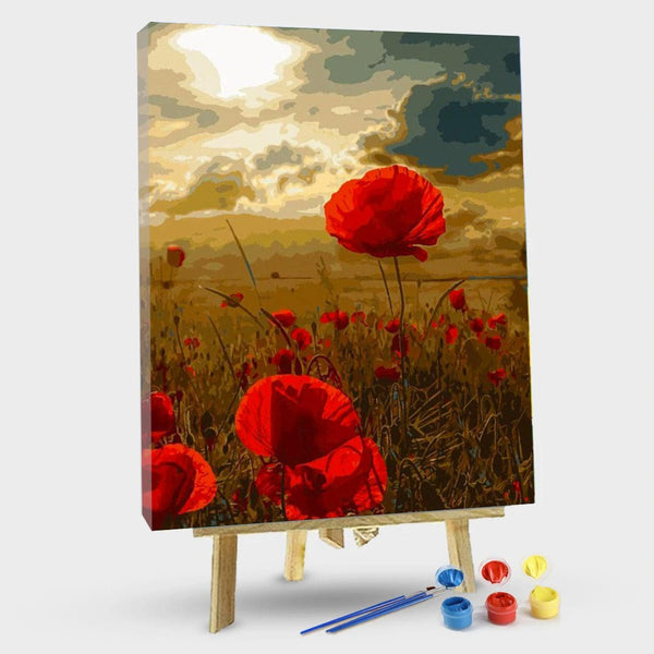 paintingnumberart 16"x20"/40x50cm / Without frame Paint by Numbers Kit –  Desert Rose