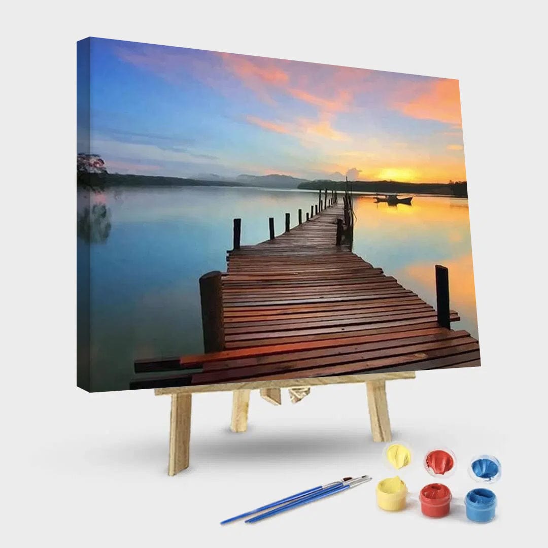 paintingnumberart 16"x20"/40x50cm / Without frame Paint By Numbers Kit – Dock at Dusk