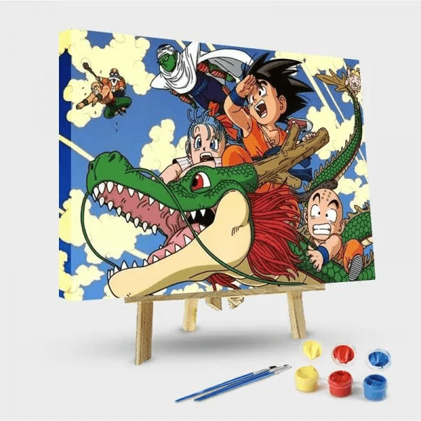 paintingnumberart 16"x20"/40x50cm / Without frame Paint by Numbers Kit-Dragon Ball