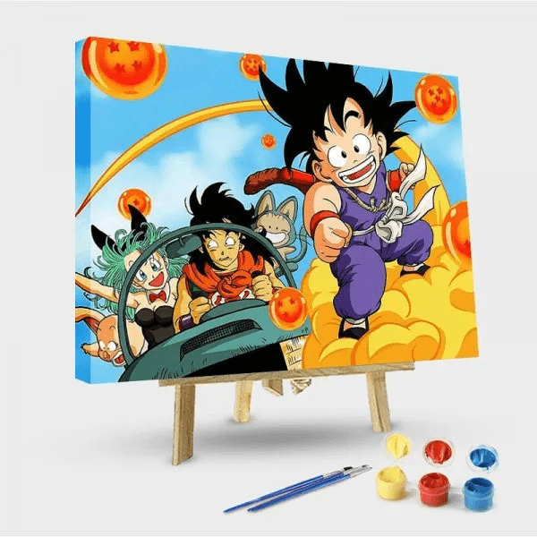 paintingnumberart 16"x20"/40x50cm / Without frame Paint by Numbers Kit-Dragon Ball