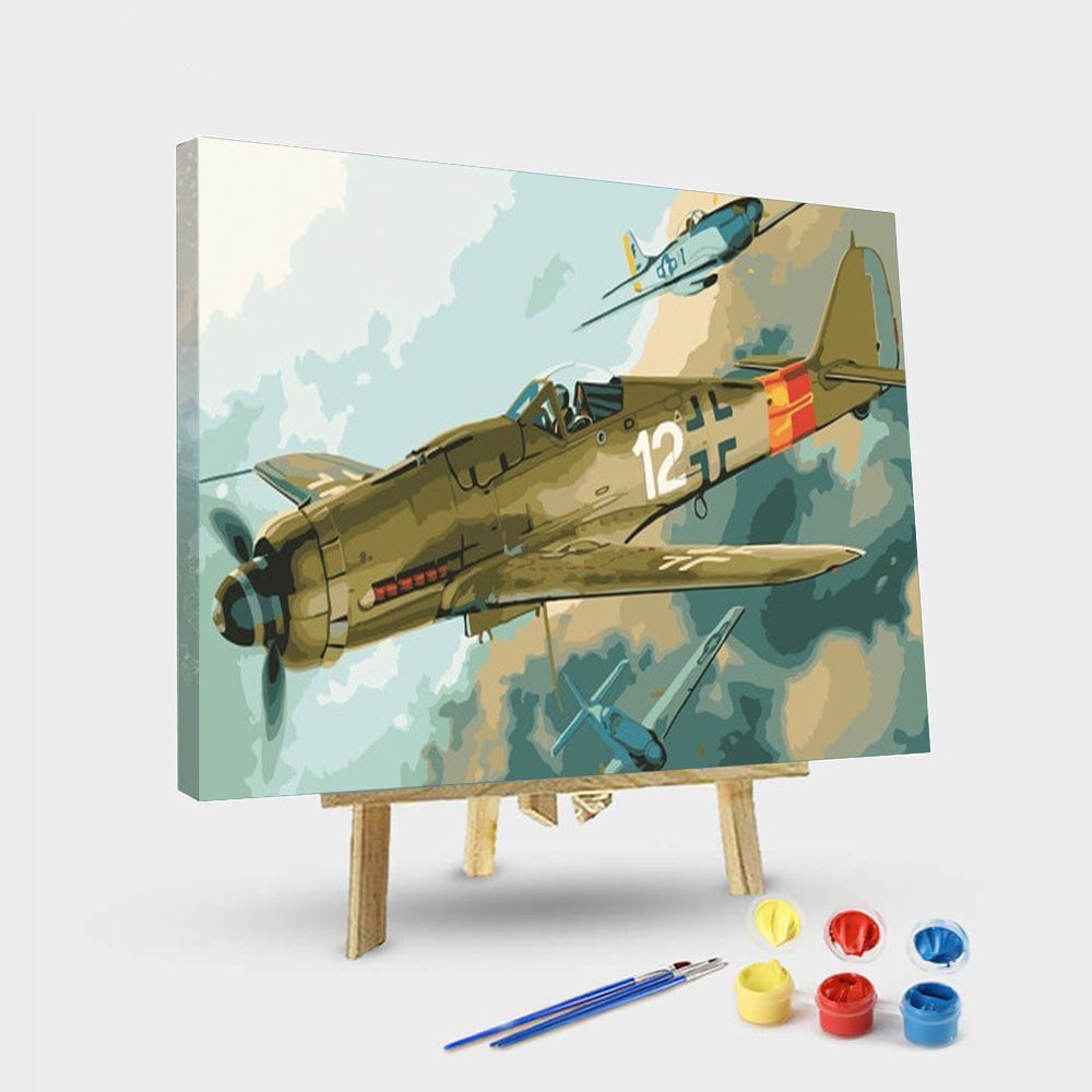 paintingnumberart 16"x20"/40x50cm / Without frame Paint By Numbers Kit – Eduard Plane