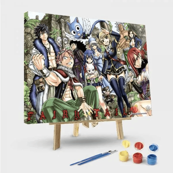 paintingnumberart 16"x20"/40x50cm / Without frame Paint by Numbers Kit-Fairy Tail