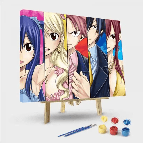 paintingnumberart 16"x20"/40x50cm / Without frame Paint by Numbers Kit-Fairy Tail