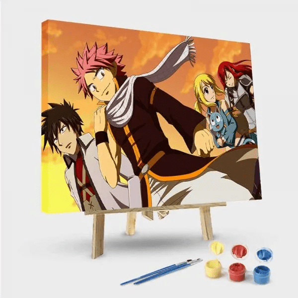 paintingnumberart 16"x20"/40x50cm / Without frame Paint by Numbers Kit-Fairy Tail