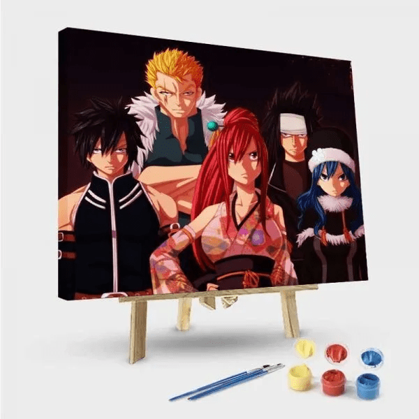 paintingnumberart 16"x20"/40x50cm / Without frame Paint by Numbers Kit-Fairy Tail