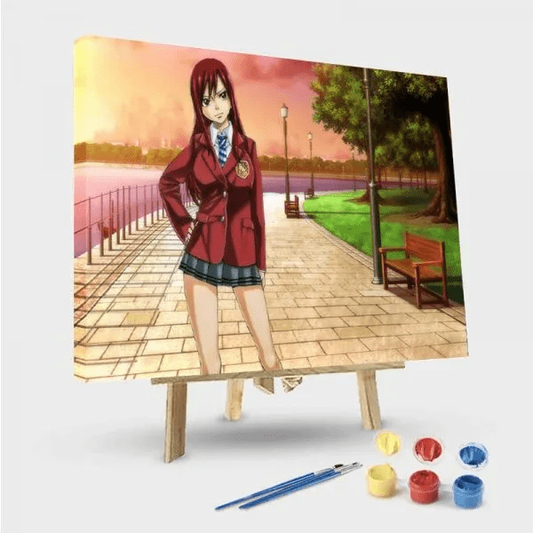 paintingnumberart 16"x20"/40x50cm / Without frame Paint by Numbers Kit-Fairy Tail