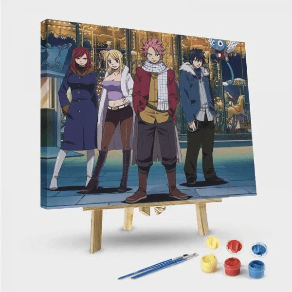 paintingnumberart 16"x20"/40x50cm / Without frame Paint by Numbers Kit-Fairy Tail