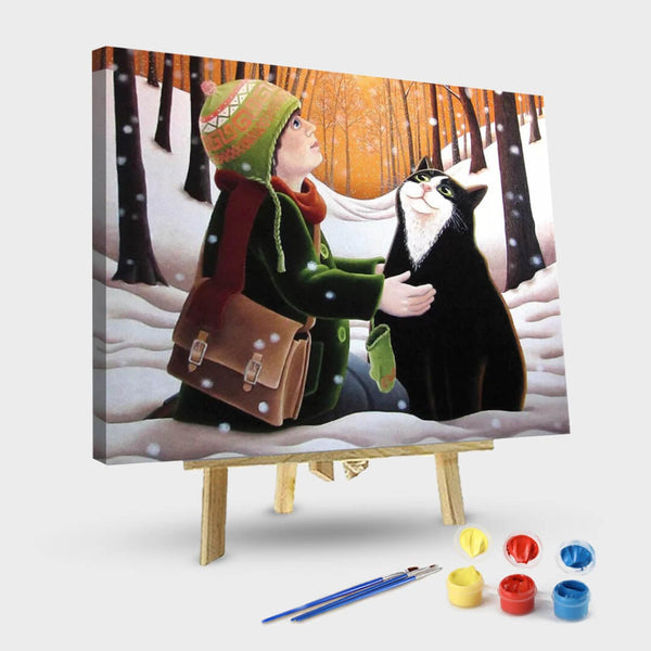 paintingnumberart 16"x20"/40x50cm / Without frame Paint By Numbers Kit-Finding Happy