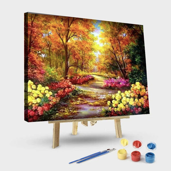 paintingnumberart 16"x20"/40x50cm / Without frame Paint By Numbers Kit – Flower Clad Roa