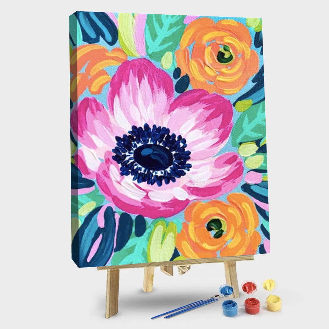paintingnumberart 16"x20"/40x50cm / Without frame Paint By Numbers Kit – Flower-E