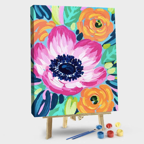 paintingnumberart 16"x20"/40x50cm / Without frame Paint By Numbers Kit – Flower-E
