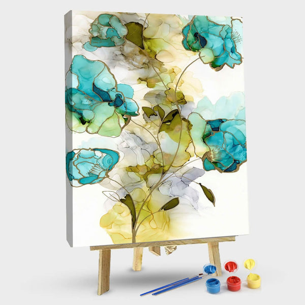 paintingnumberart 16"x20"/40x50cm / Without frame Paint by Numbers Kit-Flower Facets II Wall Art