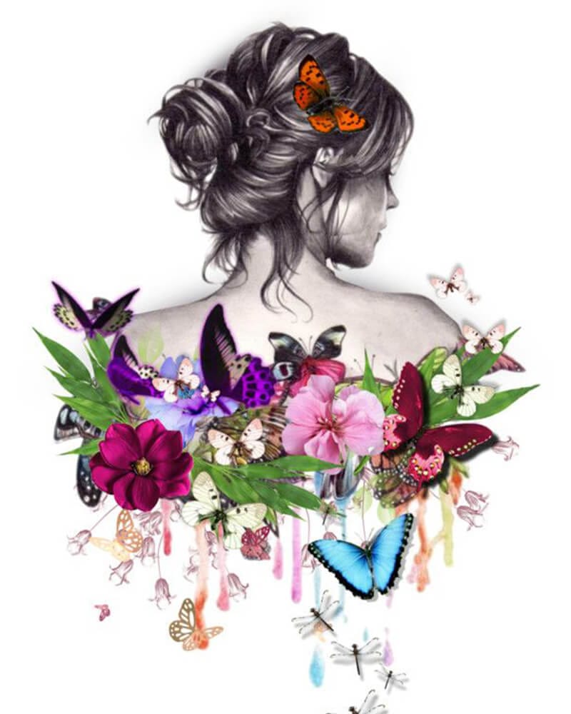 paintingnumberart 16"x20"/40x50cm / Without frame Paint By Numbers Kit-Flower woman