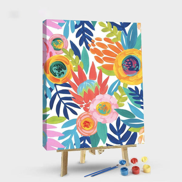paintingnumberart 16"x20"/40x50cm / Without frame Paint By Numbers Kit – Flowers