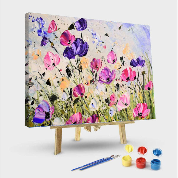 paintingnumberart 16"x20"/40x50cm / Without frame Paint by Numbers Kit-Flowers
