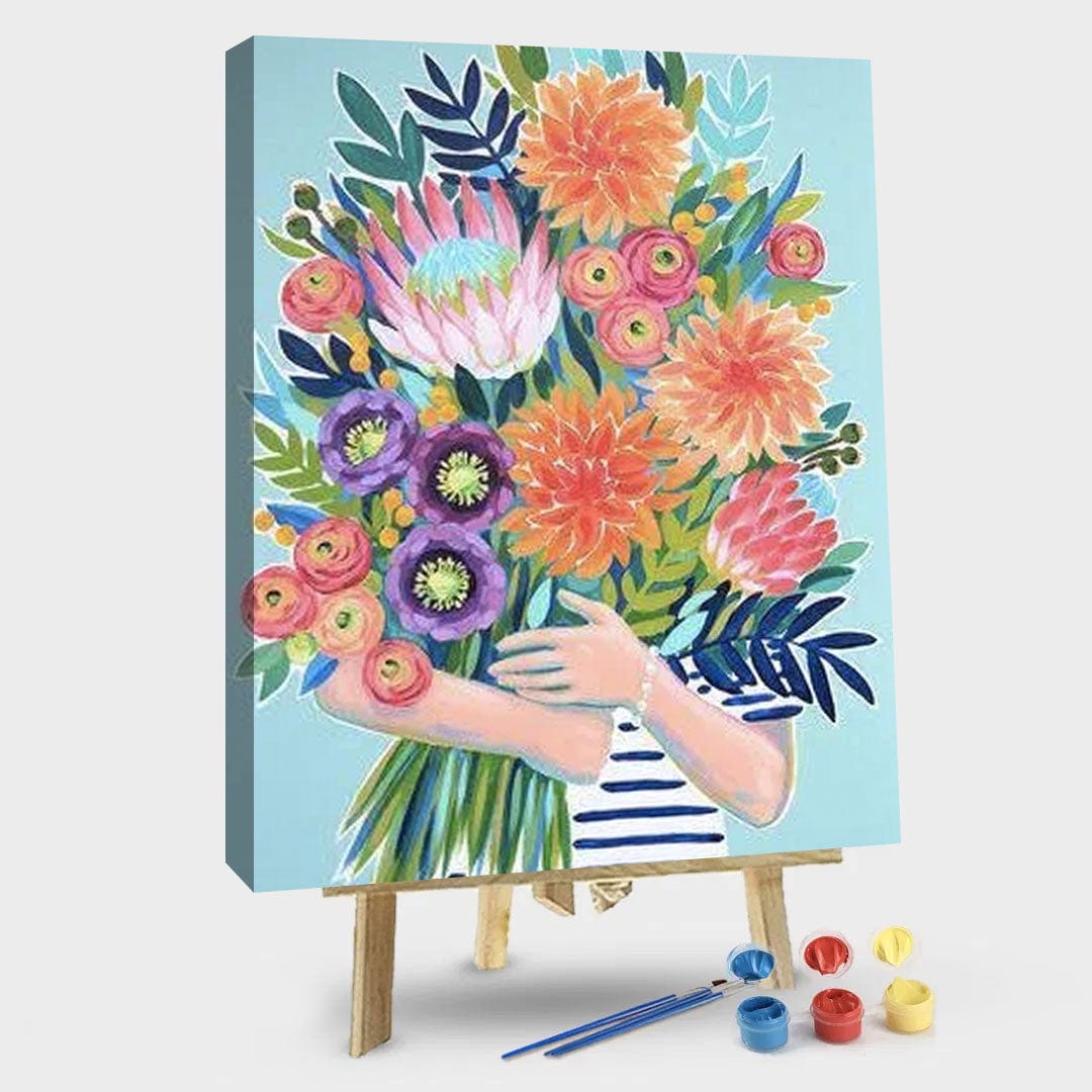 paintingnumberart 16"x20"/40x50cm / Without frame Paint By Numbers Kit-Flowers