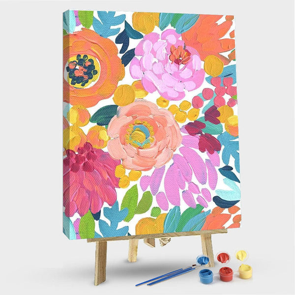 paintingnumberart 16"x20"/40x50cm / Without frame Paint By Numbers Kit – flowers