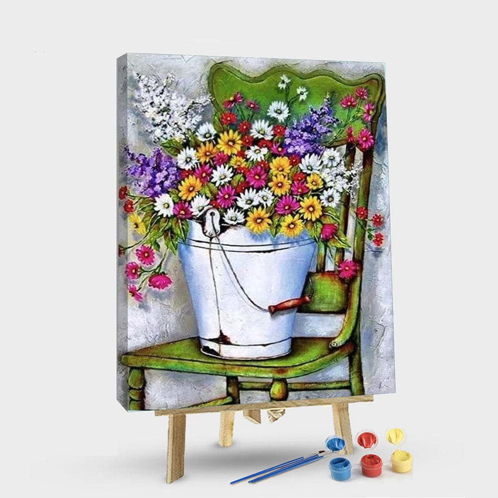paintingnumberart 16"x20"/40x50cm / Without frame Paint By Numbers Kit – Flowers