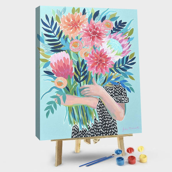 paintingnumberart 16"x20"/40x50cm / Without frame Paint By Numbers Kit-Flowers