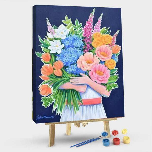 paintingnumberart 16"x20"/40x50cm / Without frame Paint By Numbers Kit – flowers