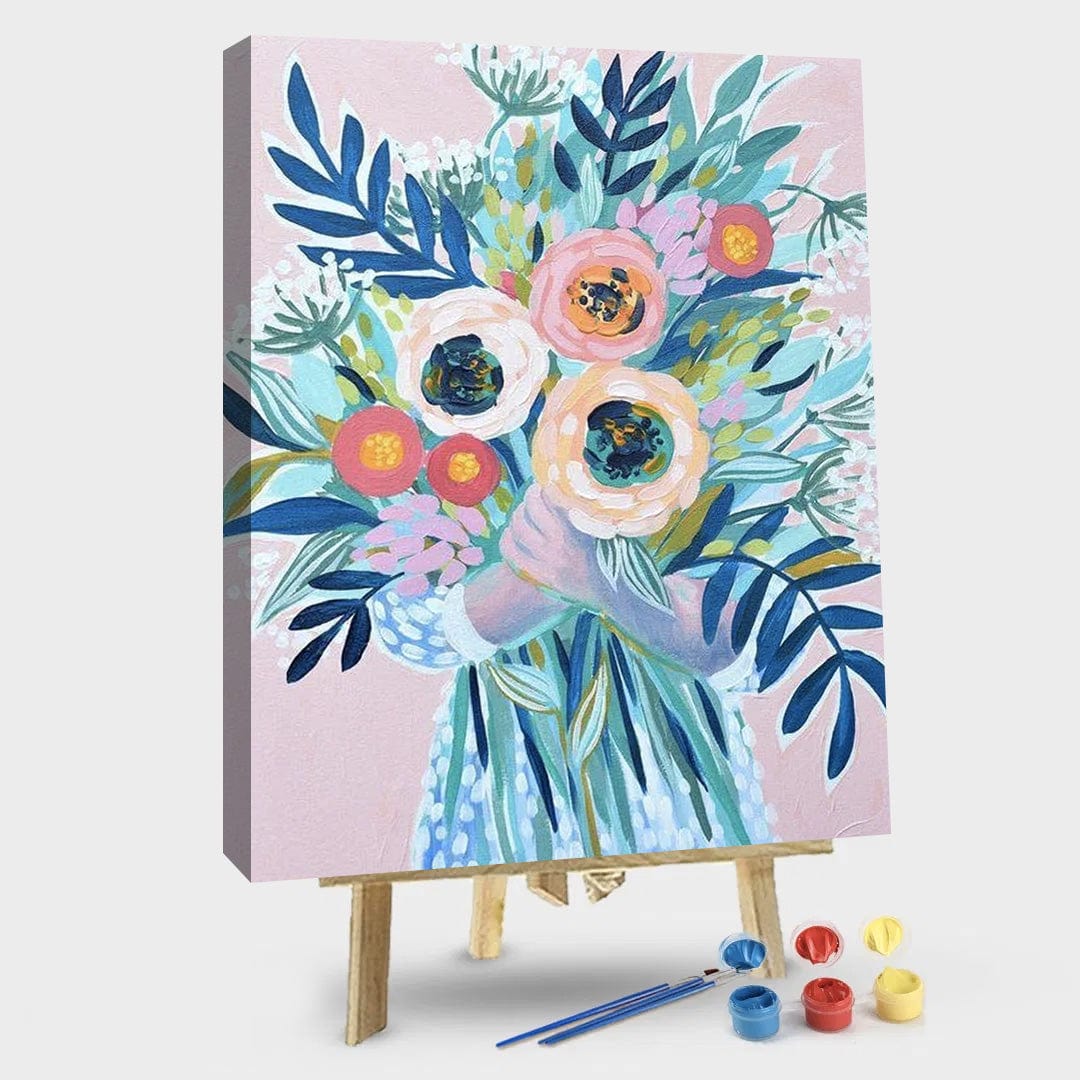 paintingnumberart 16"x20"/40x50cm / Without frame Paint By Numbers Kit – flowersB