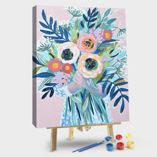 paintingnumberart 16"x20"/40x50cm / Without frame Paint By Numbers Kit – flowersB