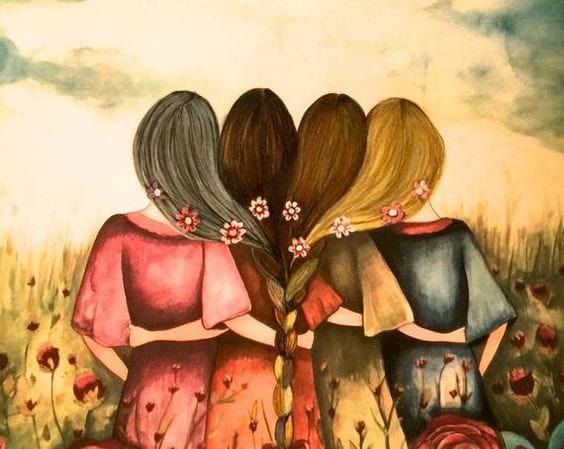 paintingnumberart 16"x20"/40x50cm / Without frame Paint By Numbers Kit – Four Sisters