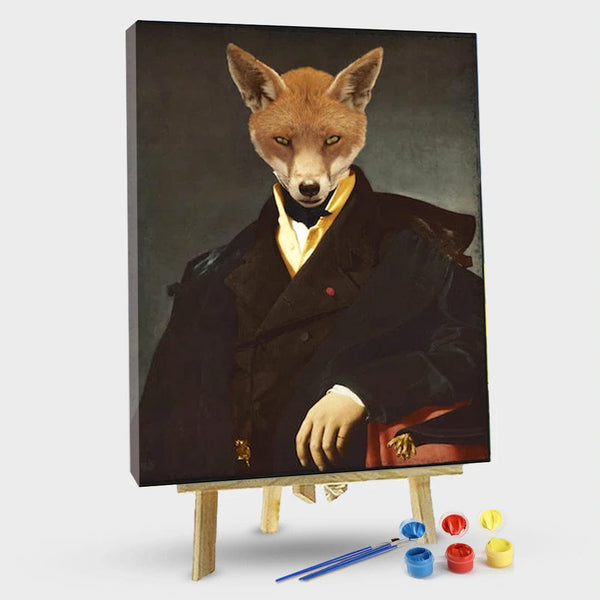 paintingnumberart 16"x20"/40x50cm / Without frame Paint By Numbers Kit-Fox man