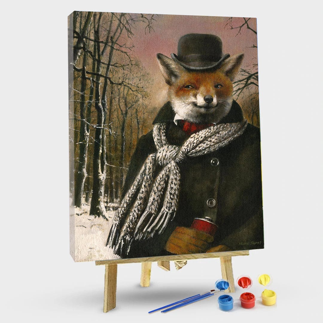 paintingnumberart 16"x20"/40x50cm / Without frame Paint By Numbers Kit-Gentleman Bear