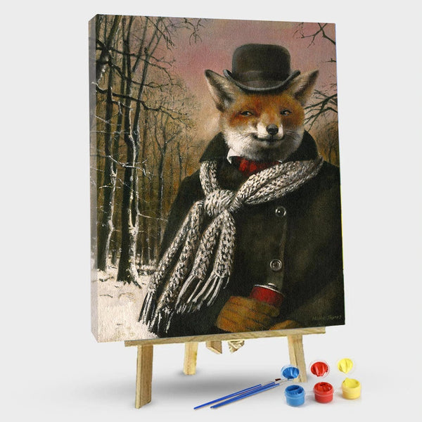 paintingnumberart 16"x20"/40x50cm / Without frame Paint By Numbers Kit-Gentleman Bear