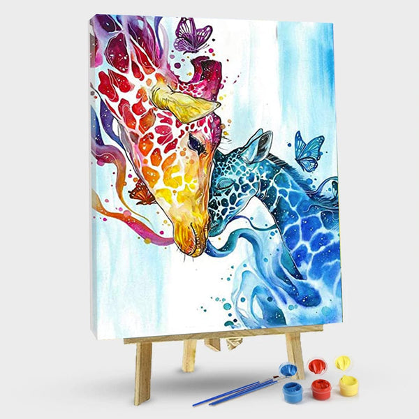 paintingnumberart 16"x20"/40x50cm / Without frame Paint By Numbers Kit –  Giraffe