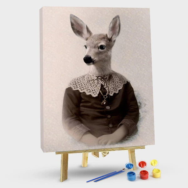 paintingnumberart 16"x20"/40x50cm / Without frame Paint By Numbers Kit-Giraffe