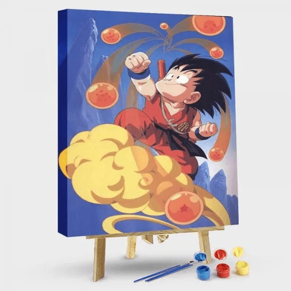 paintingnumberart 16"x20"/40x50cm / Without frame Paint by Numbers Kit-Goku